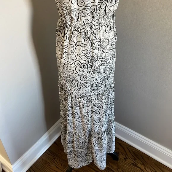 Who What Wear floral black white dress - Picture 7 of 11